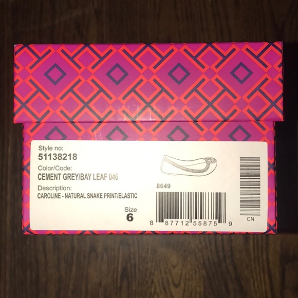 Womens Tory Burch Caroline Flats/Box and Dust Bag - Picture 2 of 6